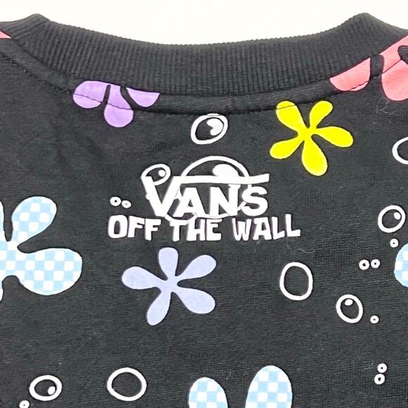 Vans x Spongebob Aloha Bob Sweater Small Black Limited Edition Crewneck New - Picture 5 of 7